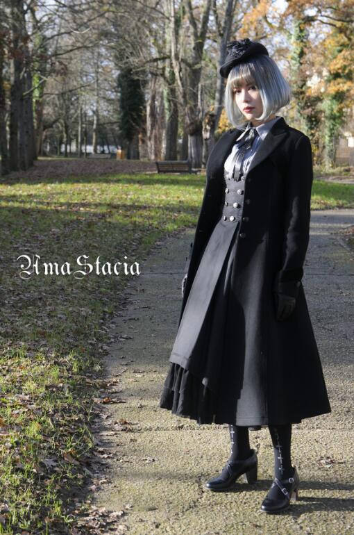 Time~ 2018 Winter Slim Wool Coat -out