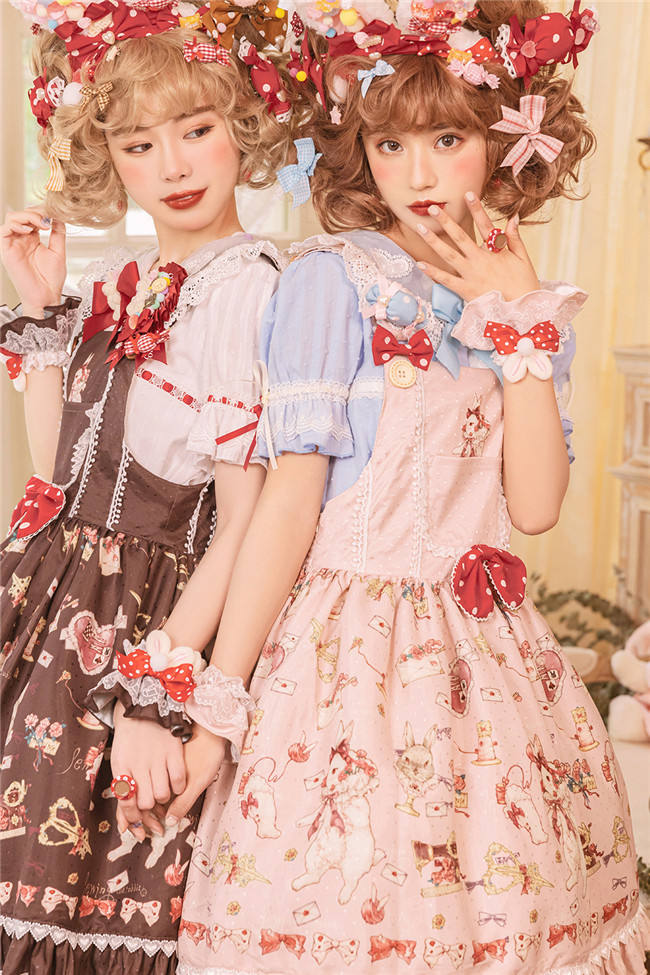 Miss Point ~The Tailor Rabbit Lolita Salopette  Beige Size S In Stock