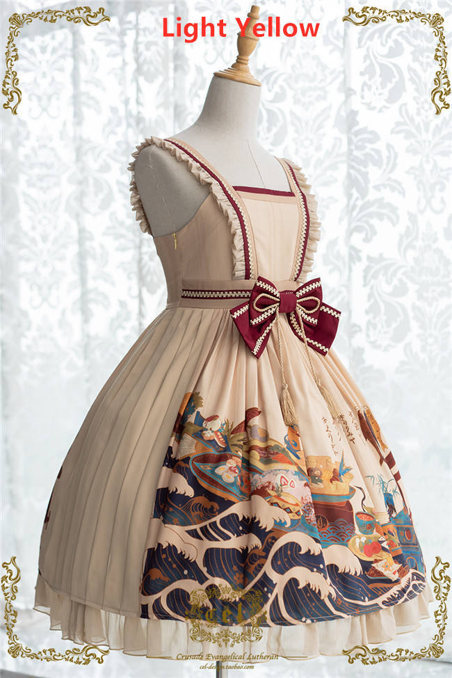 CEL Lolita ~Kaiseki Island Lolita JSK Slight High Waist -Ready Made