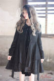 Vintage Winter Warm Embroidery Lolita Long Coat -out