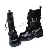 Punk Gothic Style Lolita Long Cylinder Boots