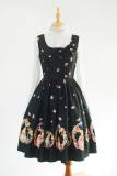 [Rosa Bianca Replica] Floral Corolla Bunny Print Lolita Jumper Dress