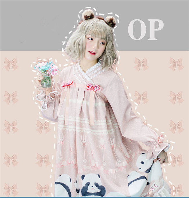 Panda Theme Sweet Lolita OP/JSK-Pre-order Closed