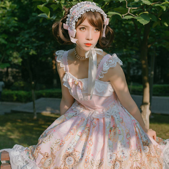 Doris Night Lolita ~Angel Clock Lolita Jumper -Special Price