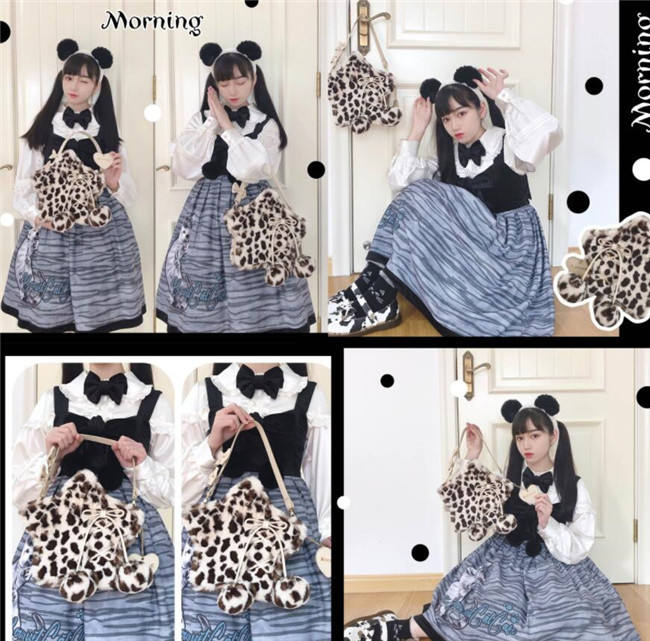 Repair of Love/Star~ Sweet Lolita Fur Hand Bag/Cross-body Bag