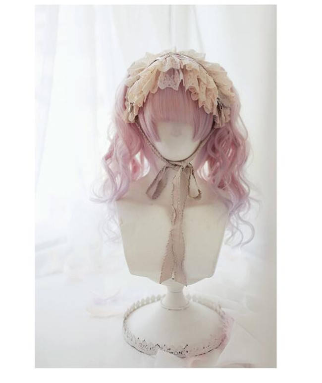 Dreamholic~ Catherine's Afternoon Tea with Cat~ Natural Bangs Lolita Wig With Two Ponytails -In Stock