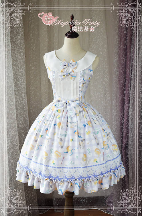Magic Tea Party~ Cat&Marmalade~Sweet Lolita JSK Version I-Ready Made