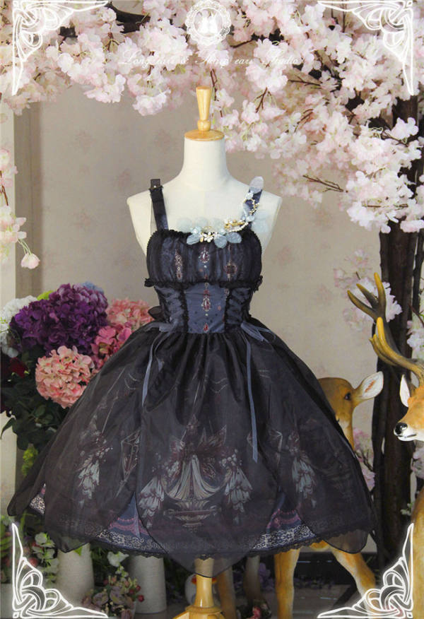 The Kingdom of Fairies~ Lolita JSK Dress With Overskirt Version II -out