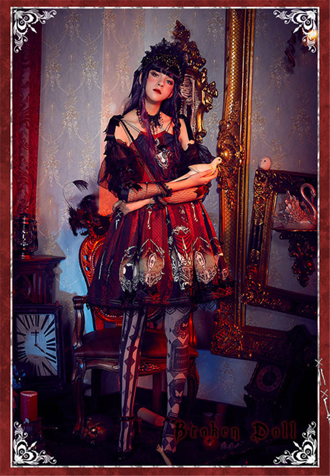 Mirror Mirror~ Gothic Lolita OP/JSK Dress -Pre-order Closed