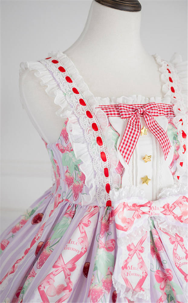 Strawberry Feast- Sweet Lolita JSK