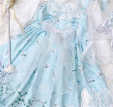 Diamond Honey ~Lily Story Lolita Jumper Light Blue L-in stock