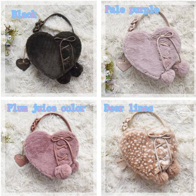 Repair of Love/Star~ Sweet Lolita Fur Hand Bag/Cross-body Bag