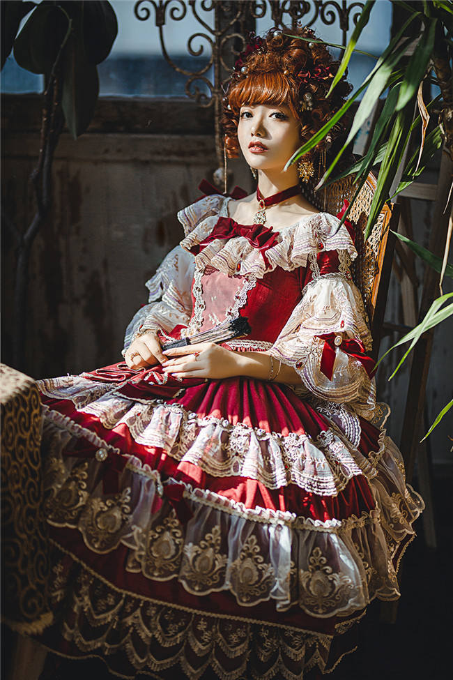 Miss Point ~Masked Ball Luxury Details Lolita OP Fullset