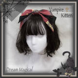 Dream Magical ~Vampire Kitten Halloween Lolita OP -Ready Made