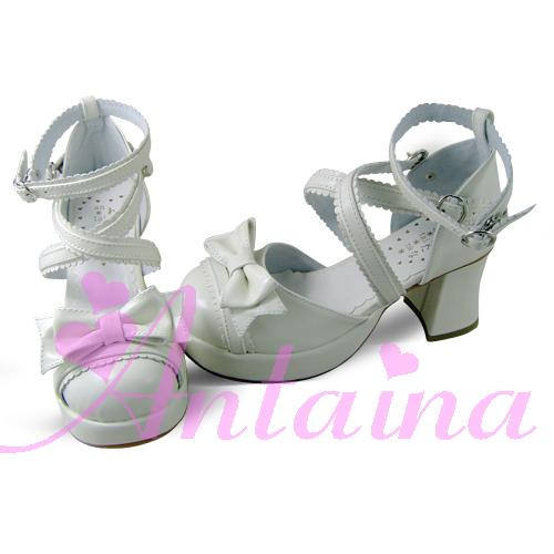 Square Heel Bow Lolita Sandals
