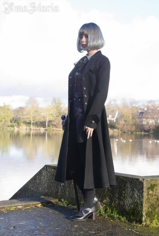 Time~ 2018 Winter Slim Wool Coat -out