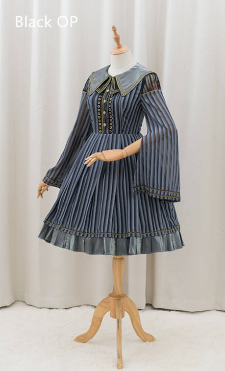 Rabbit Teeth ~The Girl Who Skip Class Lolita Dress Black L In Stock