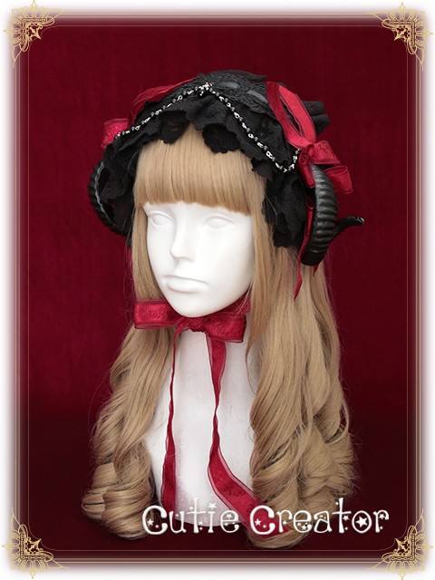 Cutie Creator -Evil Bridal~ Lolita Headband + Veil Set