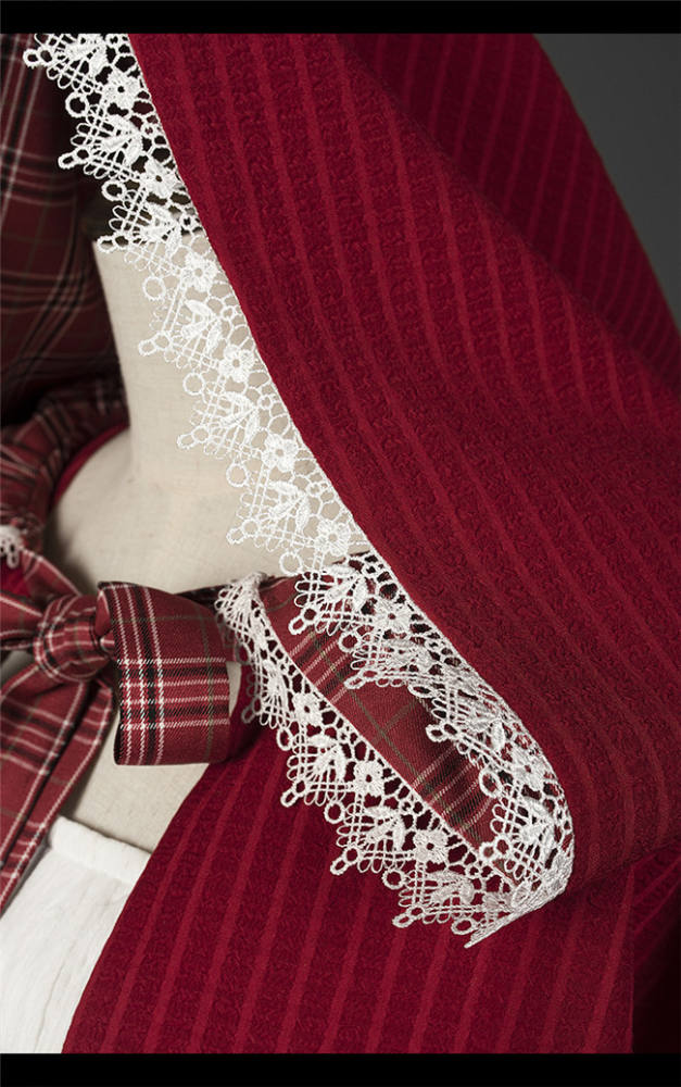 YUPBRO Lolita ~Little Red Riding Hood Soft Lolita JSK Fullset -Ready Made