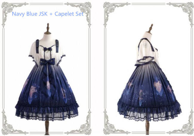 Grove Deer ~Stardust~ Lolita JSK + Capelet Set -Pre-order Closed