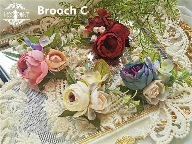 Miss Point ~ Salley Garden 2.0 Embroidery Vintage High Waist Lolita Skirt