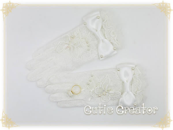 Cutie Creator Lace Beads Lolita Gloves