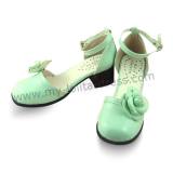 Green Flowers Lolita Sandals