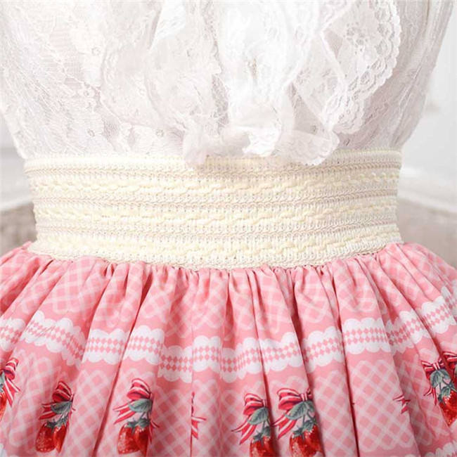 Strawberry Cake Lady Lolita Skirt