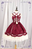 Halter Neckline Classic Lolita Jumper Dress -out