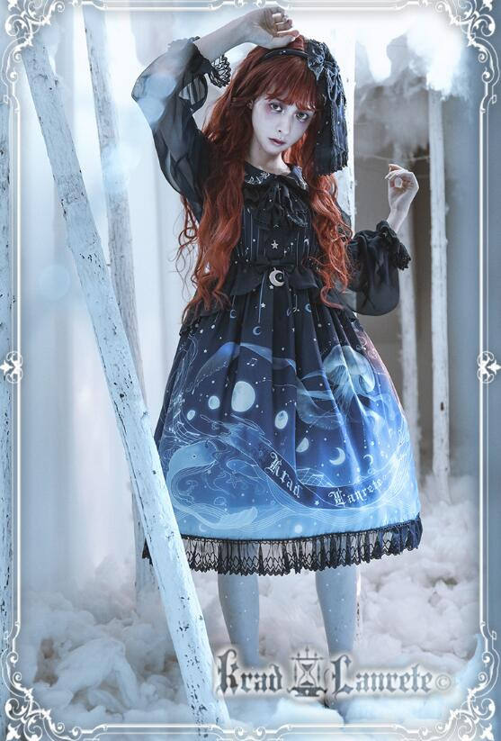 Lost in Sea Blue~ Lolita OP/JSK Short Version/Long Version -Pre-order Closed