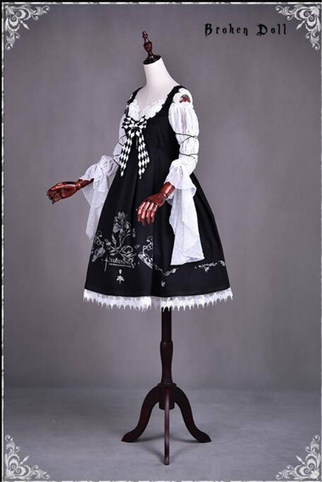 Black Lily~ Gothic Lolita JSK -Pre-order Closed