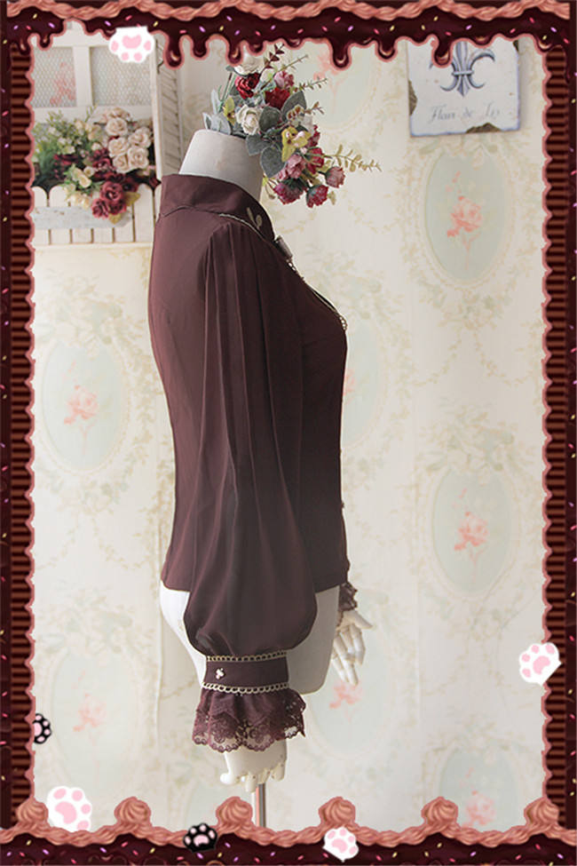 Infanta High Density Chiffon Lolita Long Sleeves Blouse