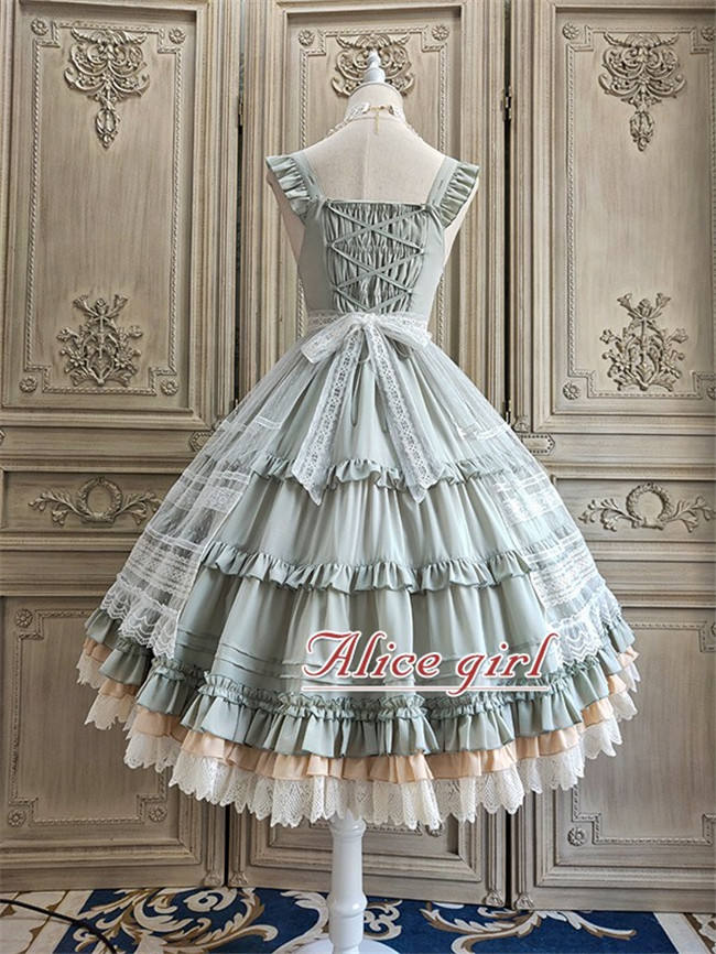 Alice Girl ~When Camellia Blossoms Lolita JSK + Overskirt -Pre-order