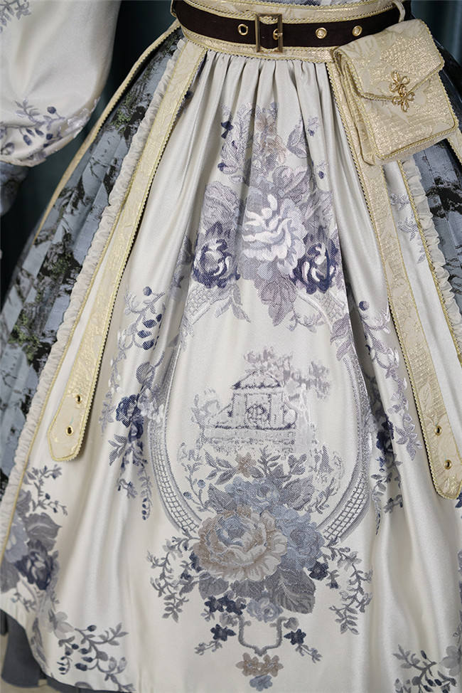 Rabbit Teeth ~Heavy Jacquard Fake Two-pieces Qi Lolita OP