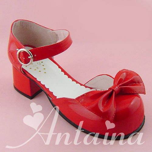 Bows Patent Leather Lolita Sandals