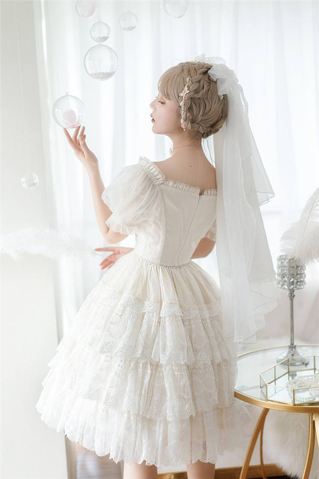 Moon Lover ~ Elegant Lolita OP Bridal Design -Pre-order