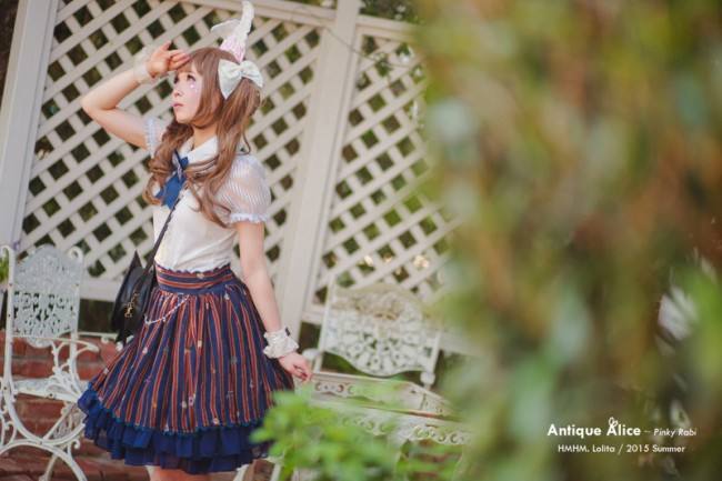 Pus Size HMHM Lolita ~Antique Alice~ Translucent Striped Chiffon Lolita Blouse