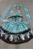 (Replica)Chess Chocolate Mint Sweet Lolita Green JSK XL In Stock-out