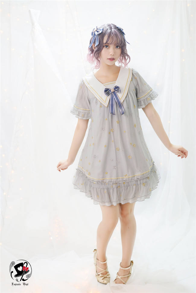 Planetesimals~ Summer Embroidery Lolita OP Dress -Pre-order Closed