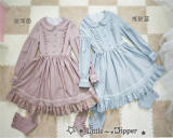 Pure Color Lolita Short/Long Sleeves OP Dress -Middle Version/Long Version -Pre-order Closed