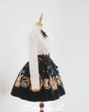 [Rosa Bianca Replica] Floral Corolla Bunny Print Lolita Skirt XL - OUT