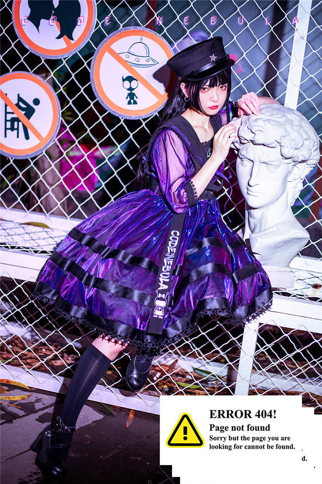 Lilith House ~NEBULA Punk Style Lolita OP -Ready Made