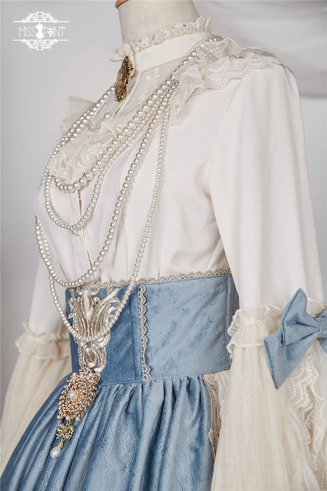 Miss Point ~ Elizabeth~ Elegant Lolita Fishbone Skirt Tea Party Version -Custom Tailor Available