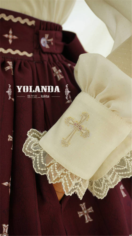 Yolanda -Benny's Herbology- College Style Lolita Embroidery Blouse