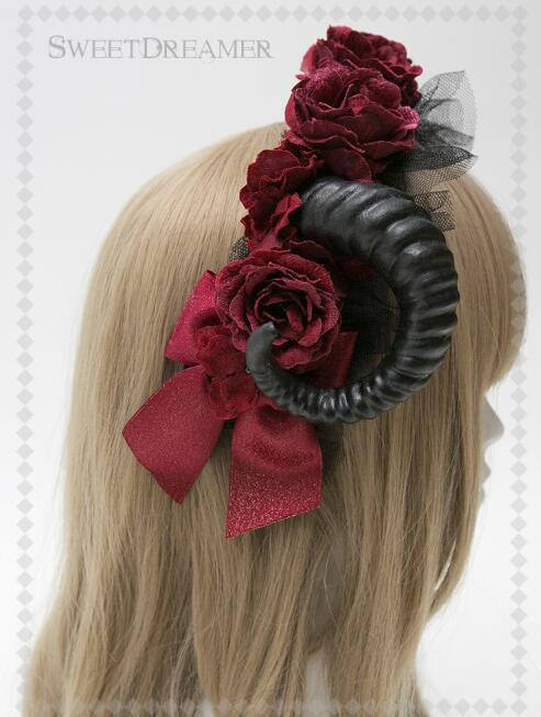 Cutie Creator -Evil Bridal~ Lolita Headband + Veil Set