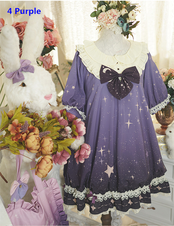 DianaStar Gradient Babydoll Lolita Dress-6 Colors
