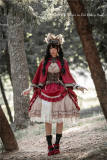 Lilith House ~The Little Hunter in Red Riding Hood ~ Lolita OP/Cape/Underskirt -Ready Made