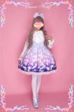 Dream Angel ~Sweet Girl's Lolita JSK Dress with White Cloud Pattern - OUT