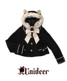 Little Deer~ Sweet Lolita Short Coat with Hood Short Version - Pre-order Closed