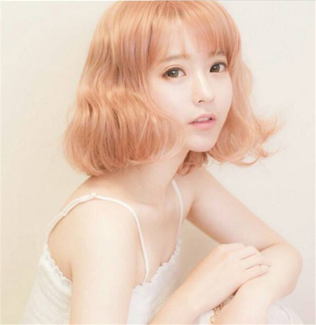 Sweet Girl's Lolita Short Curls Wig with Bangs - In Stock